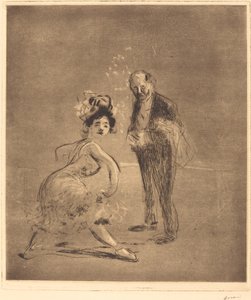 Dancer en Hoofdober door Jean Louis Forain