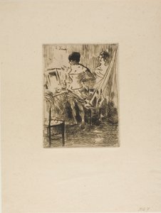 Dansers in hun kleedkamer door Jean Louis Forain