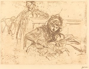 Bewijs bij de Hoorzitting (eerste plaat) door Jean Louis Forain