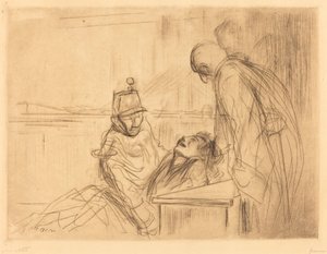 Flauwvallen tijdens de Zitting door Jean Louis Forain