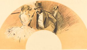 Waaier door Jean Louis Forain