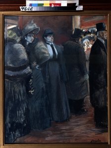 Theaterfoyer door Jean Louis Forain