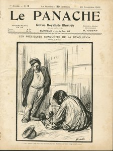 Illustratie door Jean-Louis Forain (1852-1931) voor de omslag van Le Panache, royalistisch geïllustreerd tijdschrift door Jean Louis Forain