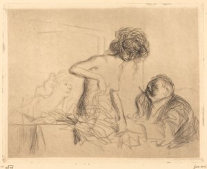 In een privékamer (eerste plaat) door Jean Louis Forain