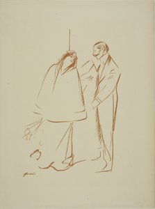 In de garderobe door Jean Louis Forain