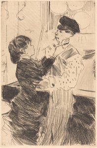 De Das Strikken door Jean Louis Forain