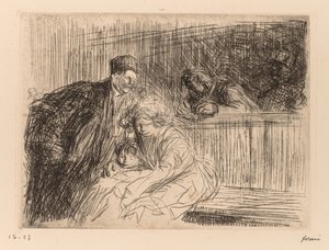 De Advocaat Spreekt met de Beklaagde door Jean Louis Forain