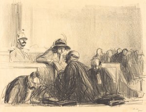 Advocaat in gesprek met zijn cliënt door Jean Louis Forain