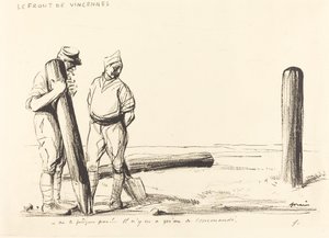 Het front van Vincennes door Jean Louis Forain