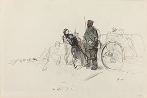 Le replis boche, ca. 1914-1919 door Jean Louis Forain