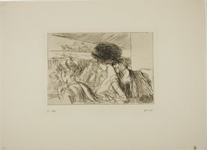 Lower Box in het theater door Jean Louis Forain