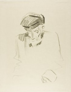 Portret van Renoir, tweede plaat door Jean Louis Forain