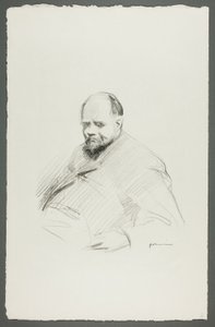 Portret van Vollard, Zittend door Jean Louis Forain
