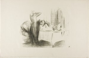 Privé Eetkamer Scène (horizontale plaat) door Jean Louis Forain