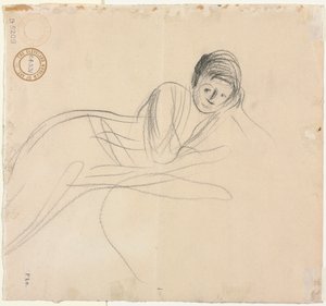 Liggende vrouw verso, 1915