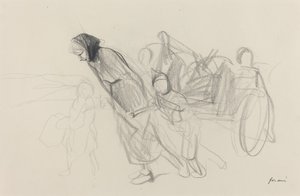 Vluchtelingen door Jean Louis Forain