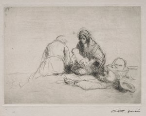 Rust tijdens de Vlucht naar Egypte door Jean Louis Forain