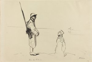 Sur le Rhin, c. 1914-1919 door Jean Louis Forain