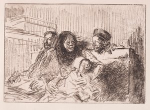 Getuigen bij de zitting door Jean Louis Forain