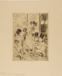 Het café van het nieuwe Athene door Jean Louis Forain