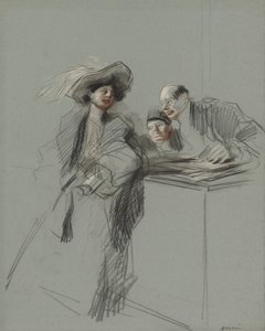 De Klant door Jean Louis Forain