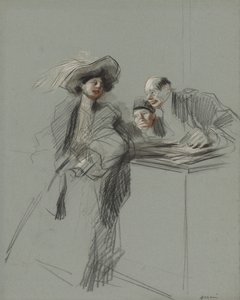 De cliënt door Jean Louis Forain