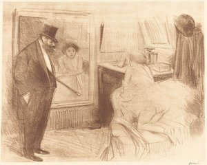 De Kleedkamer van de Danseres (tweede plaat) door Jean Louis Forain