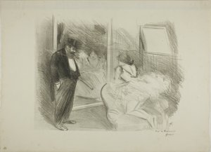 De kleedkamer van de danser, eerste plaat door Jean Louis Forain