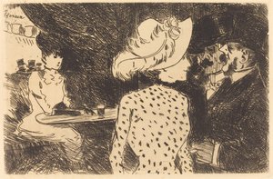De Folies Bergère (geweigerde plaat, tweede plaat) door Jean Louis Forain