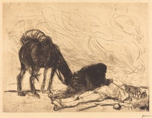 De barmhartige Samaritaan door Jean Louis Forain