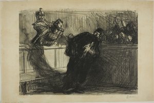 De mishandelde advocaat door Jean Louis Forain