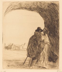 De ontmoeting onder de boog (derde plaat) door Jean Louis Forain