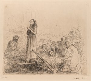 Het wonder voor het Heilig Sacrament door Jean Louis Forain