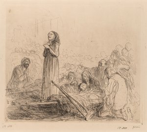 Het wonder voor het Heilig Sacrament door Jean Louis Forain