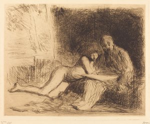 De rust van het model (vierde plaat) door Jean Louis Forain