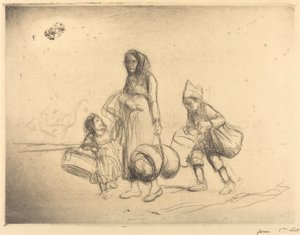 De terugkeer naar huis door Jean Louis Forain