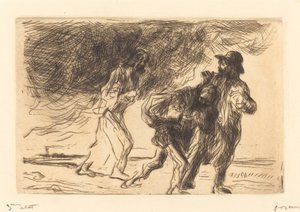 De Weg naar Emmaüs (eerste plaat) door Jean Louis Forain