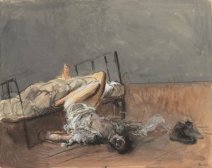 De Zelfmoord, vierde kwart 1800s of eerste derde 1900s door Jean Louis Forain