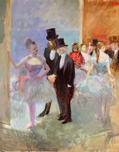 De Vleugels van de Opera (in de Foyer) c.1887