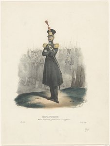 Officier van de Nationale Militie, 1829 door Jean Louis Van Hemelryck