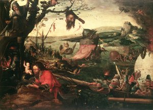 Landschap met de gelijkenis van Sint Christoffel, begin 16e eeuw