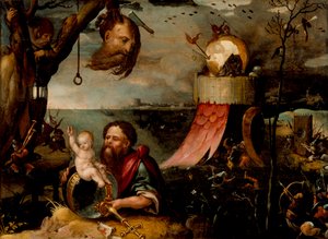 Sint Christoffel en het Christuskind door Jean Mandyn