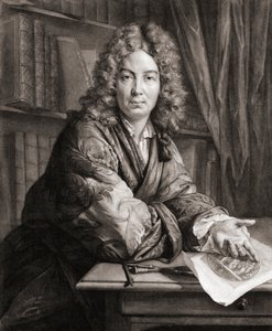Portret van Bernard Picart, graveur (gravure)