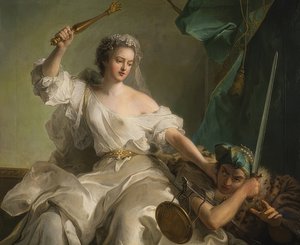 Allegorie van de Rechtvaardigheid in gevecht met de Onrechtvaardigheid