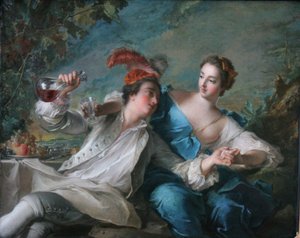 Duits: Die Liebenden The Loving door Jean Marc Nattier
