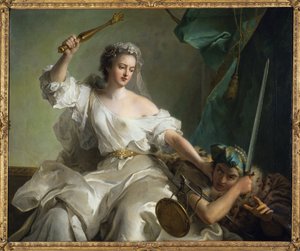De gerechtigheid bestraft de onrechtvaardigheid, genaamd Madame Adelaide onder de trekken van de gerechtigheid door Jean Marc Nattier