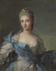 Portret van hertogin de la Rochefoucauld door Jean Marc Nattier
