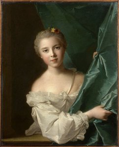 Portret van Eleonore Louise de Berville, markiezin de Hallay-Coetquen, 1751