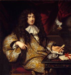 Portret van Jean Baptiste Colbert, markies van Seignelay, minister van de marine, zoon van Colbert door Jean Marc Nattier