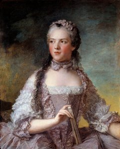 Portret van Madame Adelaide van Frankrijk (1732-1800), dochter van koning Lodewijk XV. Schilderij door Jean-Marc Nattier (1685-1766) 1749 door Jean Marc Nattier